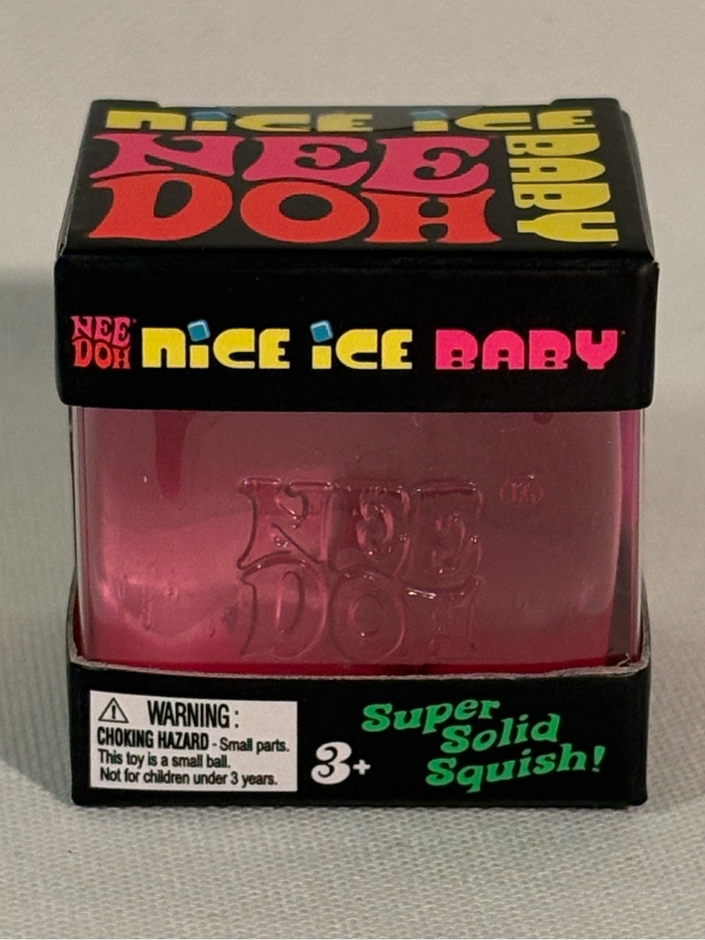 💗 [BRAND NEW] NEE DOH NICE ICE BABY SUPER SOLID SQUISH PINK VIRAL FIDGET TOY 💗
